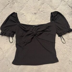 SHEIN Sweetheart Neck Tie Top